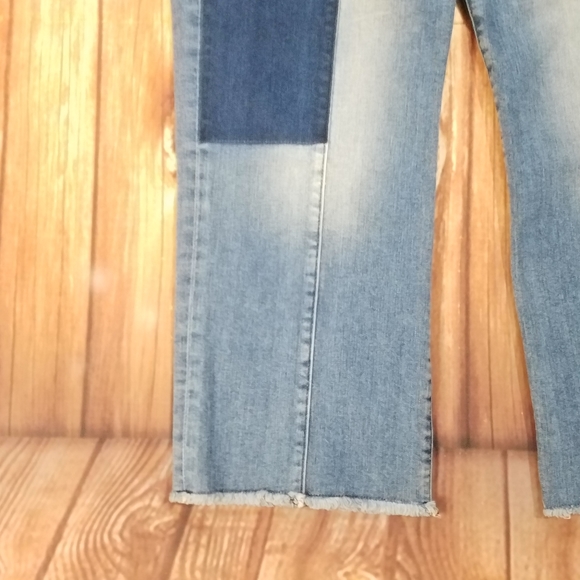 Vintage True Religion Jeans 33 Stovepipe Medium/Dark Wash Sand Blasted Raw Hem - Picture 8 of 14